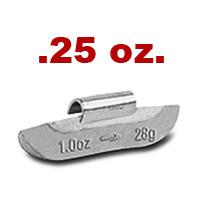 ALUMINUM WHEEL WEIGHTS .25OZ 50PCS PER BOX