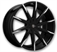 LEXANI 15CSS Wheel 20x8.5, 5x108 Bolt Pattern, 32mm Offset, Machined Finish