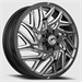 XF Off-Road XF-229 Dually Front 22x8.25 8x210 +110 Cb 154.3 Gloss Black & Milled