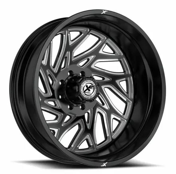 XF Off-Road XF-229 Dually Outer Lifted 20x8.25 8x210 -232 Cb 154.3 Gloss Black & Milled