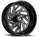 XF Off-Road XF-229 Dually Outer 22x8.25 8x210 -192 Cb 154.3 Gloss Black & Milled