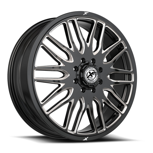 XF Off-Road XF-240 Dually Front 20x8.25 8x210 +110 Cb 154.3 Gloss Black & Milled