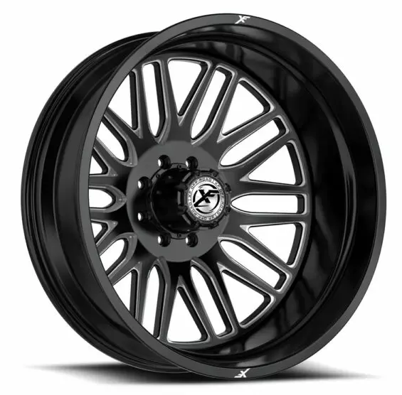 XF Off-Road XF-240 Dually Outer Stock/Leveled 20x8.25 8x210 -192 Cb 154.3 Gloss Black & Milled