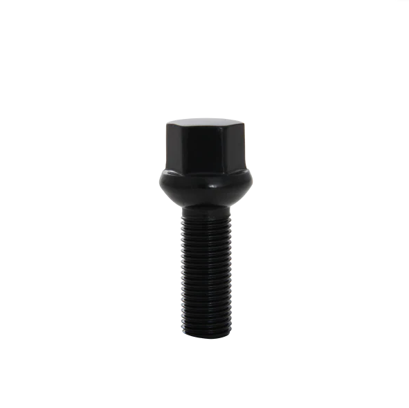 LUG BOLT BALL SEAT 14X1.5 BLACK 27MM THREAD LENGTH 17MM HEX