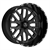 TIS WHEELS 560BM 22X12 8X6.50 -44 CB 125.2 GLOSS BLACK MILLED WINDOWS AND LIP