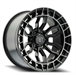 ARENA A102 RECON 17X9 6X135 -12MM GLOSS BLACK CENTER MACHINED DDT LIP