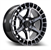 ARENA A107 TORQUE 20X9 6X135 1MM GLOSSY BLACK MACHINED DDT FACE AND LIP