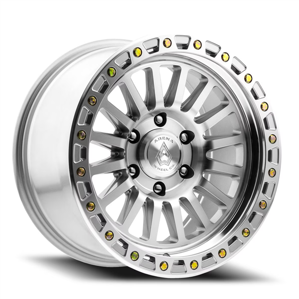 ARENA A108 TROPHY 17X9 6X139.7 1MM GLOSS SILVER MACHINED