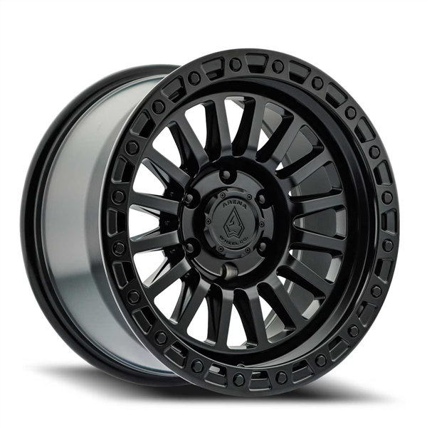 A108 TROPHY 17X9 6X135 -12MM SATIN BLACK