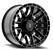 ARENA A114 BATTLE 22X10 8X180 -18MM GLOSSY BLACK MACHINED DDT FACE AND LIP