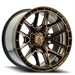 ARENA A114 BATTLE 22X10 6X139.7 -18MM SMOKED BRONZE TINT CLEAR