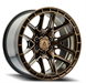 ARENA A114 BATTLE 22X12 6X135 -44MM SMOKED BRONZE TINT CLEAR