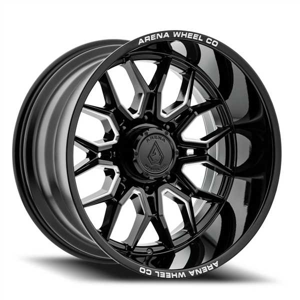 ARENA A117 VIOLATOR 20x10 8x170 -18MM GLOSSY BLACK AND MILLED