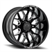 ARENA A117 VIOLATOR 20x10 8x180 -18MM GLOSSY BLACK AND MILLED