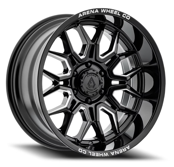 ARENA A117 VIOLATOR 20x10 6x139.7 -18MM GLOSSY BLACK AND MILLED