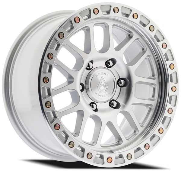 ARENA A119 BOOST 17X9 8X165.1 0MM 5.03 CB125.1 GLOSS SILVER MACHINED