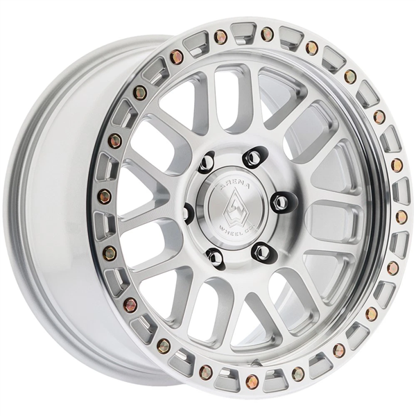 ARENA A119 17x9 BOOST 6x139.7 0 5.03 106.1 GLOSS SILVER MACHINED
