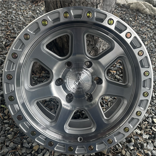 ARENA A123 THROTTLE 6X139.7 0MM 5.03 106.1 GLOSS SILVER MACHINED