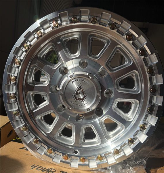 ARENA A128 17x9 ENDURO 8x180 0 5.03 124.2 GLOSS SILVER MACHINED