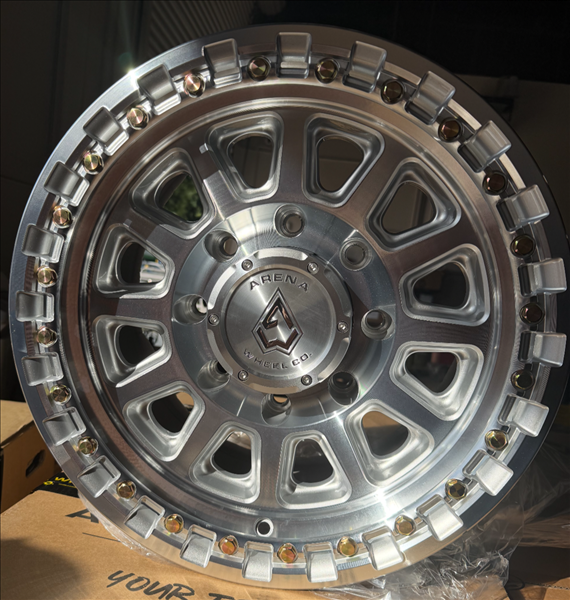 ARENA A128 17x9 ENDURO 8x165.1 0 5.03 125.1 GLOSS SILVER MACHINED