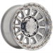 ARENA A128 ENDURO 18X9 8X165.1 20 5.82 CB125.1 GLOSS SILVER MACHINED