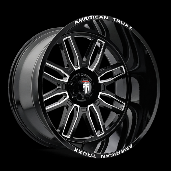 AMERICAN TRUXX RESTLESS AT1915 24X14 8-170 -76MM 125.2MM BLACK MILLED