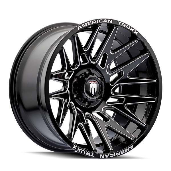 AMERICAN TRUXX EVOLUTION AT1919 22X12 8-170 -44MM 125.2MM GLOSS BLACK MILLED