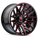 AMERICAN TRUXX EVOLUTION AT1919 22X12 8-170 -44MM 125.2MM GLOSS BLACK PRIZM RED
