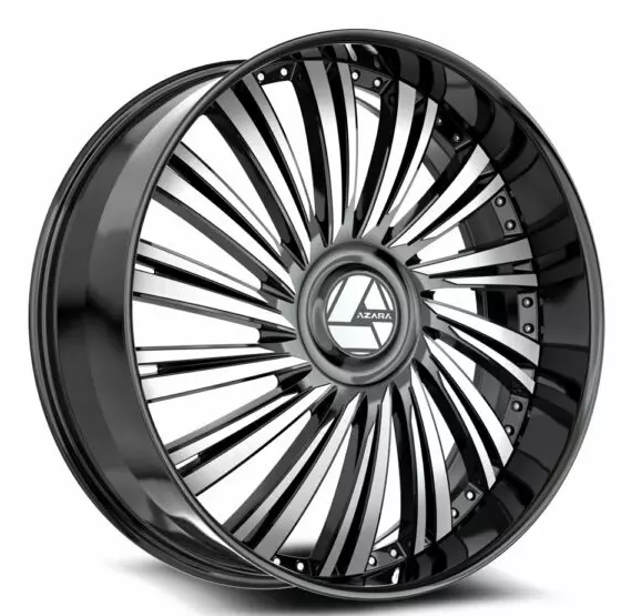 Azara AZX-102 18X8.0 5x114.3 5x120 +35 Cb 74.1 Gloss Black & Machined