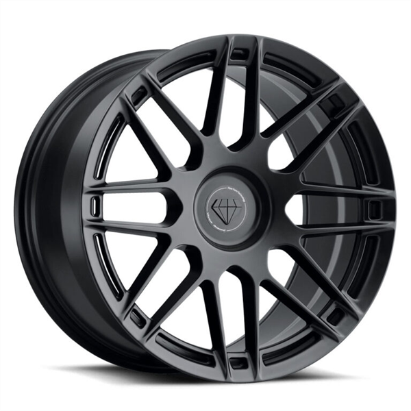 BLAQUE DIAMOND FLOW FORGED BD-F12 20X10 5X112 40MM Cb 66.6 SATIN BLACK DP
