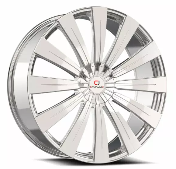 Cavallo CLV-49 22x9.5 5x115 5x120 +15 Cb 74.1 Nano Chrome
