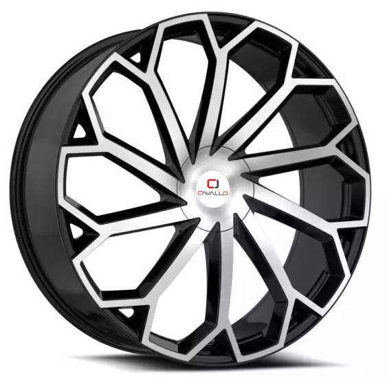 Cavallo CLV-51 18x8.0 5x114.3 5x120 +35 Cb 74.1 Gloss Black & Machined