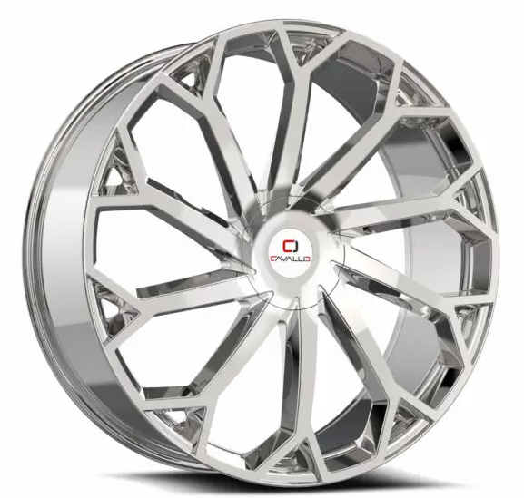 Cavallo CLV-51 22x9.5 5x115 5x120 +15 Cb 74.1 Nano Chrome