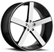 Cavallo CLV-5 20x8.5 5x114.3 +35 Cb 74.1 Gloss Black & Machined