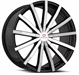 Cavallo CLV-52 22x8.5 5x114.3 5x120 +38 Cb 74.1 Gloss Black & Machined