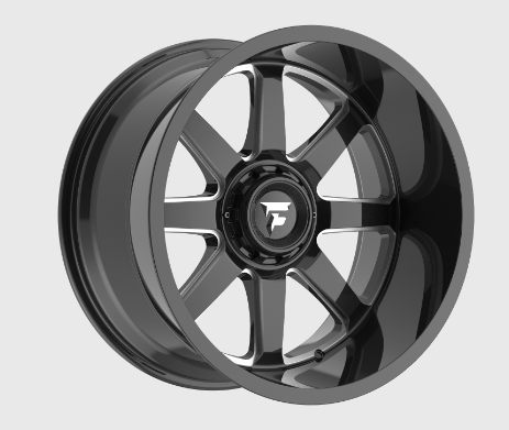 FITTIPALDI OFF ROAD FA16BM 18X9, ET +12, PCD 8X170, CB 130.2-GLOSS BLACK MILLED
