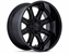 FUEL DARKSTAR 24X12 8X6.5 125 -44 M-BLK G-BLK MATTE BLACK WITH GLOSS BLACK LIP