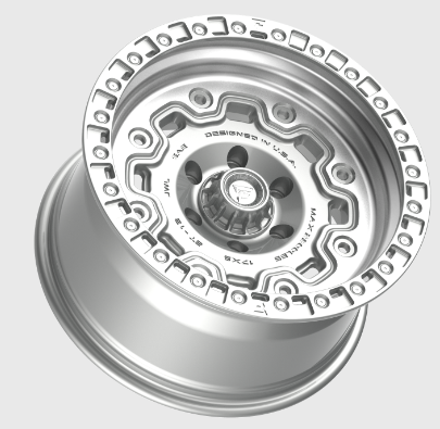 FITTIPALDI OFFROAD FT100MS 17X9, PCD 6X5.50, ET -12, CB 106.2-GLOSS SILVER MACHINED