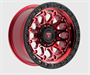 FITTIPALDI OFF ROAD FT101RTB 18X9, ET +18, PCD 6X5.50, CB 106.2-MACHINED WITH GLOSS RED TINT AND SAT