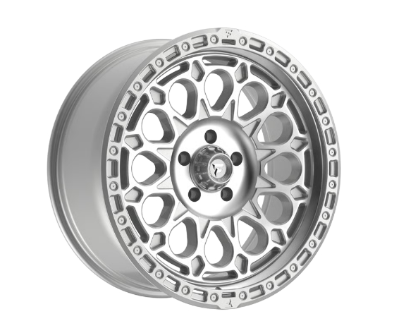 FITTIPALDI OFF ROAD FT101MS 20X9, ET +00, PCD 5X5.00, CB 71.5-GLOSS SILVER WITH MACHINED FACE AND UN