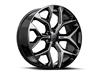 OE. Revolution G-09 20X9 6X139.7 +24 Cb 78.1 Gloss Black & Milled