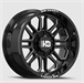 LHD35 20X10 5150/139.7 -19 110 Gloss Black Milled