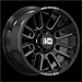 LHD38 20X10 8X180 -19 124.2 Gloss Black Milled