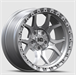 LHD40 17X9 6X135 / 6X139.7 -6 106.1 SATIN SILVER