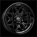 LHDPRO 5 22X11 5X127 -33 CB 78.1 GLOSS BLACK LIP+ SATIN BLACK FACE