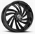 Luxxx Alloys Lux 26 22x9 6x139.7 +31et 93.1 Gloss Black Lip Matte Black Face Wheel