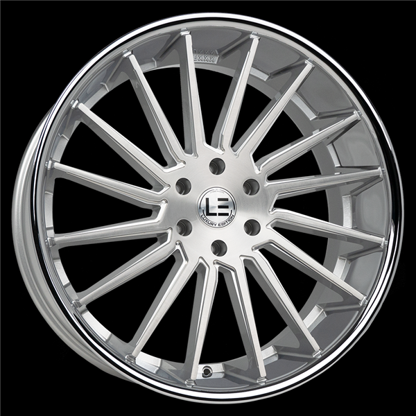 LUXLE9 SSL 24X10 5X127 +18 CB78.1 BRUSHED FACE MILLED STAINLESS STEEL LIP