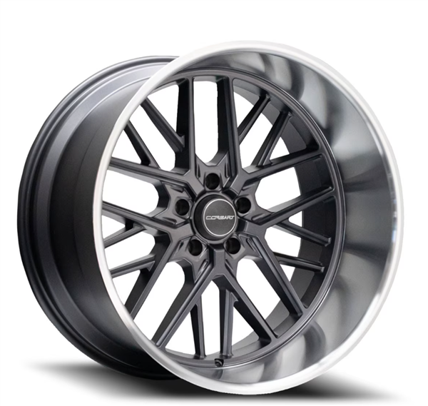 CORSART R503 KINGPIN 5 20x8.5 KINGPIN 5 5x139.7 6 5 87.1 MATTE GUNMETAL WITH DIAMOND CUT LIP