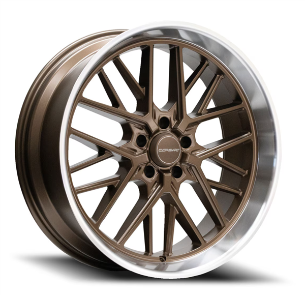 CORSART R504 KINGPIN 5 22x10.5 KINGPIN 5 5x139.7 0 5.75 87.1 MATTE BRONZE WITH DIAMOND CUT LIP