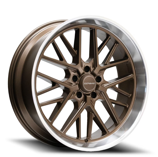 CORSART R504 KINGPIN 5 22x8.5 KINGPIN 5 5x139.7 6 5 87.1 MATTE BRONZE WITH DIAMOND CUT LIP